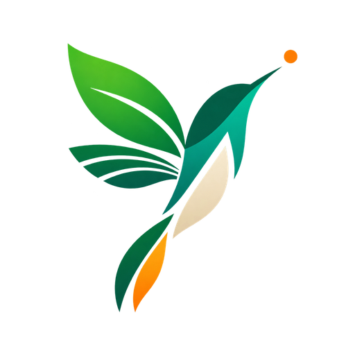 Símbolo de AgroClub MX: colibrí, hojas y campo